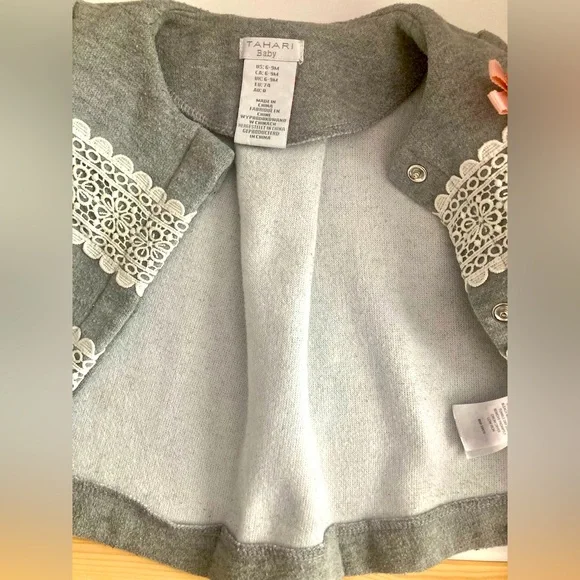 Tahari Baby Girl Sweater, 6-9 months - Picture 6 of 7
